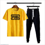 Men's Cotton Track Suit Yellow PUBG Print Medium to XL