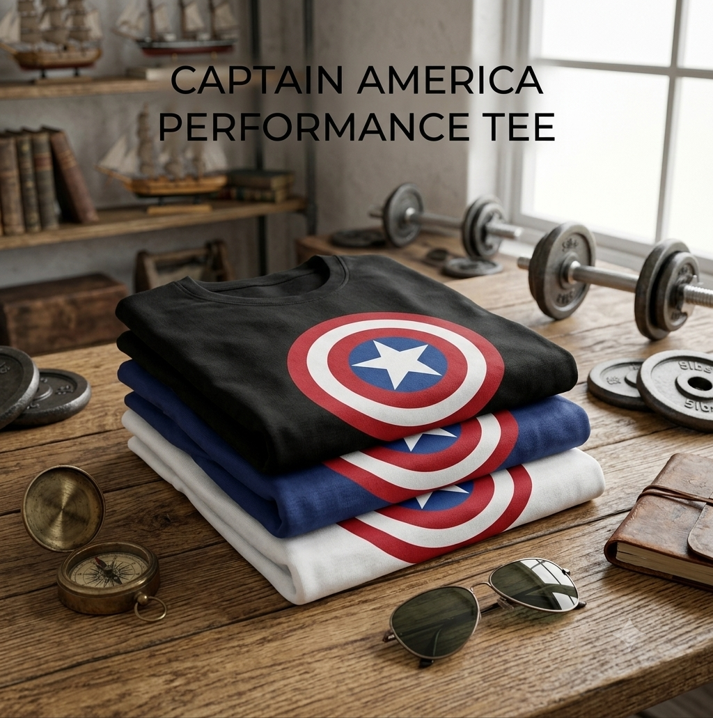 Captain America T-Shirt Smooth fabric