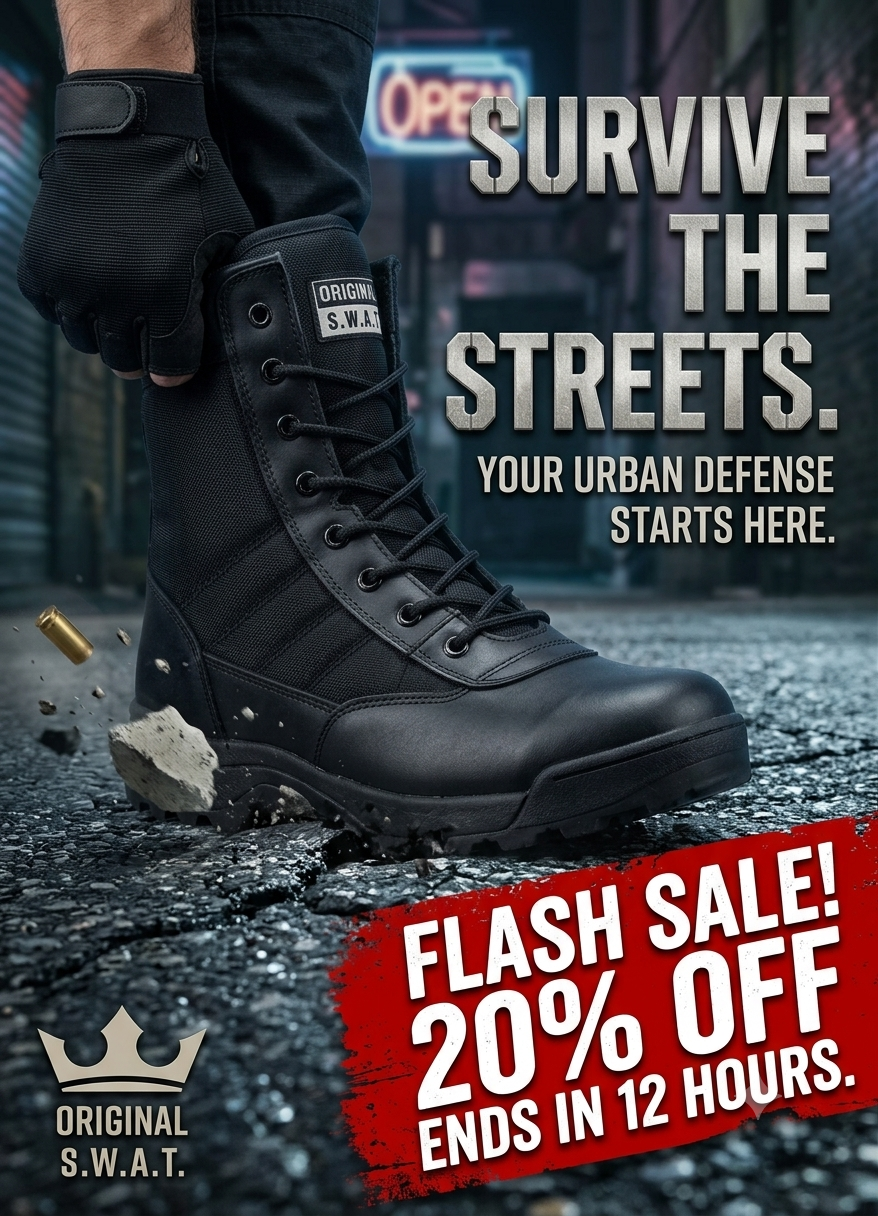 Men's Black Rubber Army Boots with Ankle Height & Durable Sole