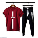 Maroon NASA Printed Track Suit for Men Medium to XL