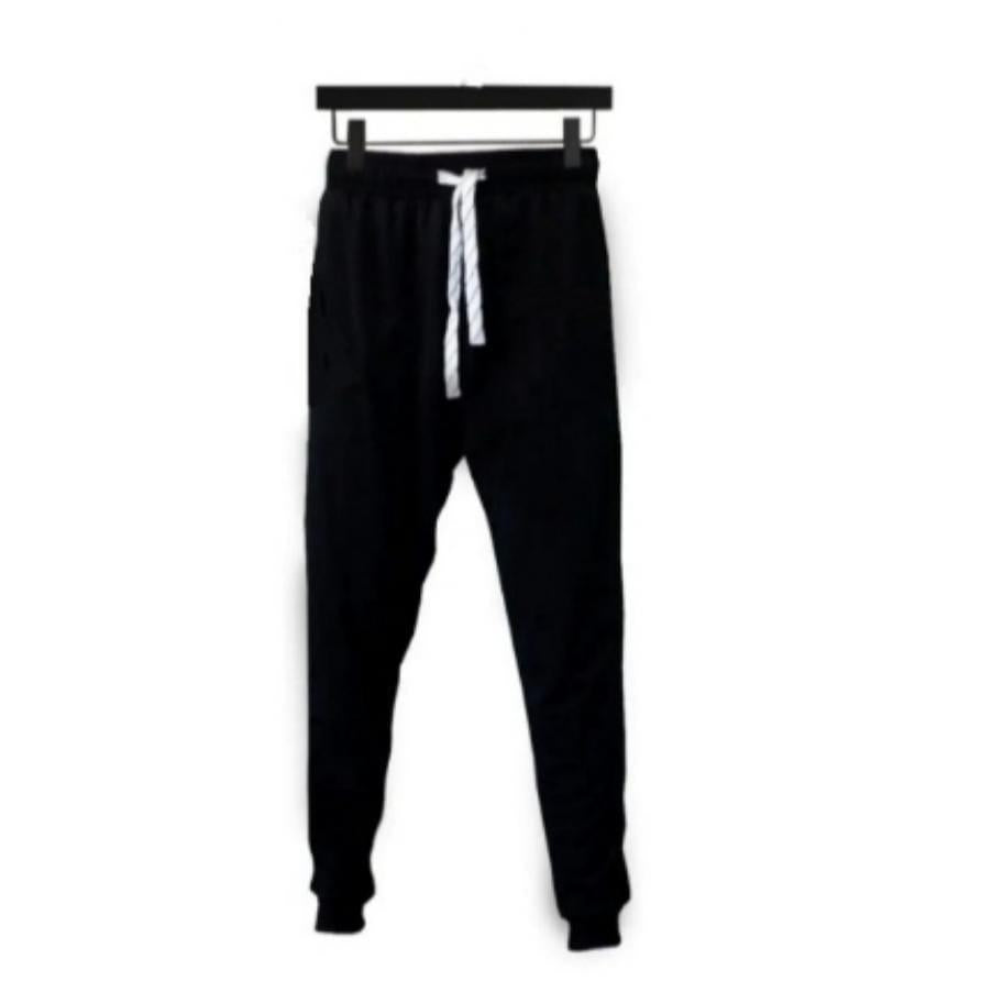Black Cotton Track Suit for Men Medium to XL, Breathable material