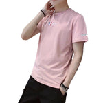 Men Slim Fit Black Graphic T-Shirt Summer