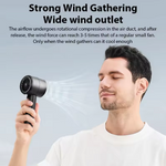 Portable Handheld Turbo Fan Air Cooler LED Display USB Rechargeable High-Speed Mini Electric Fan Quiet Cooling for Outdoor